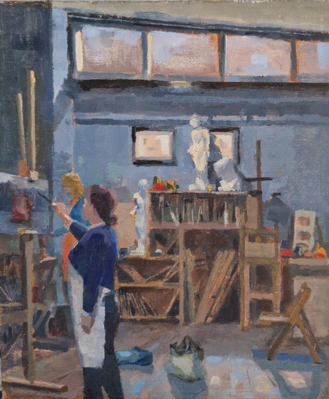Judy and Amy in the Studio